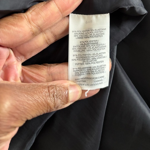 J. Crew Mini Skirt Navy Blue Wrap Crossover Lined Women 4 Preppy Office Academia - Picture 10 of 10